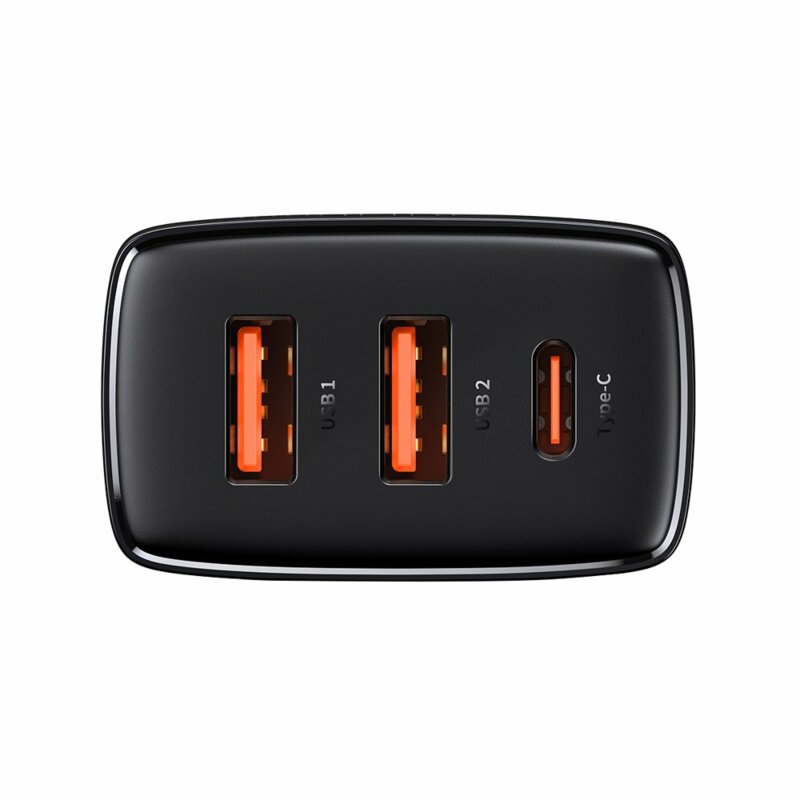 Incarcator priza USB, Type-C 30W Baseus, negru, CCXJ-E01
