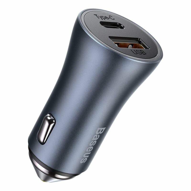 Incarcator auto Type-C 40W + cablu iPhone Baseus, TZCCJD-B0G