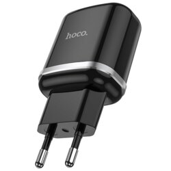 Incarcator priza Fast Charging USB 18W Hoco N3, negru