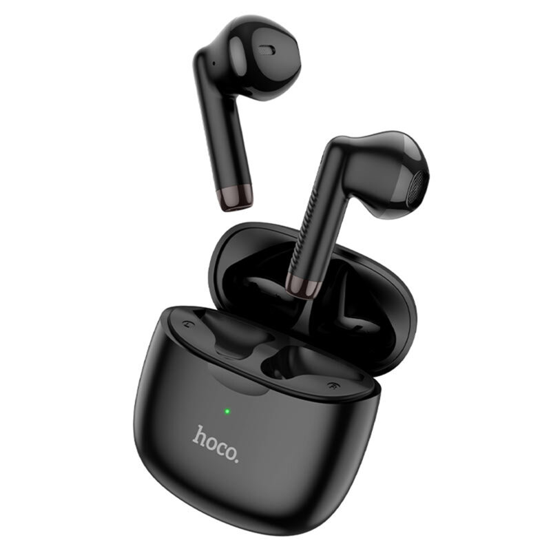 Casti audio Bluetooth fara fir, earbuds TWS Hoco ES56, negru