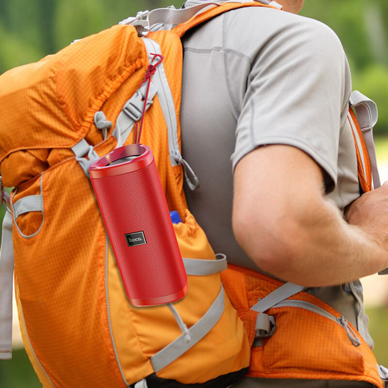 Boxa waterproof portabila Bluetooth, Hoco HC4, rosu
