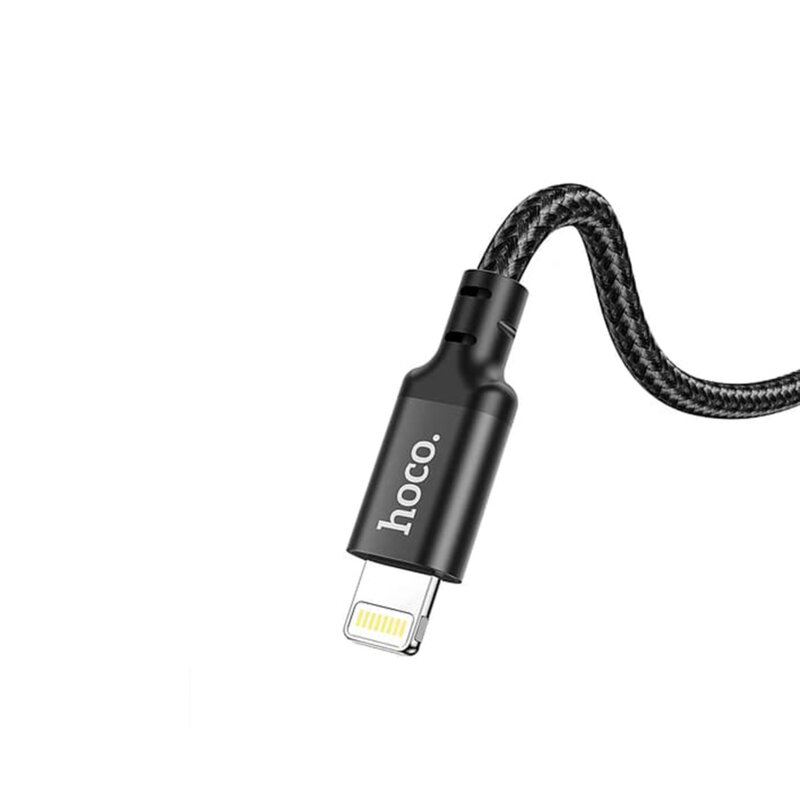 Cablu Super Fast Charging iPhone 20W Hoco X14, 1m, negru