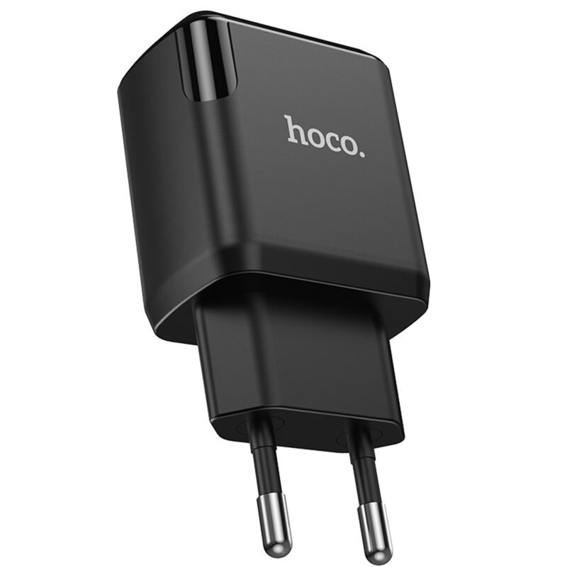 Incarcator priza 2 x USB 10W Hoco N7 + cablu Micro-USB, negru