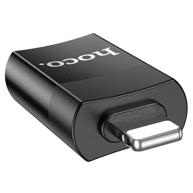 Adaptor OTG iPhone la USB2.0 Hoco UA17, negru