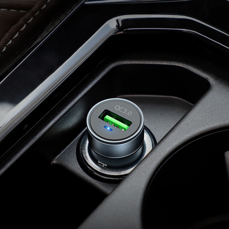 Incarcator telefon auto Hoco Z32, 18W, 3A, negru