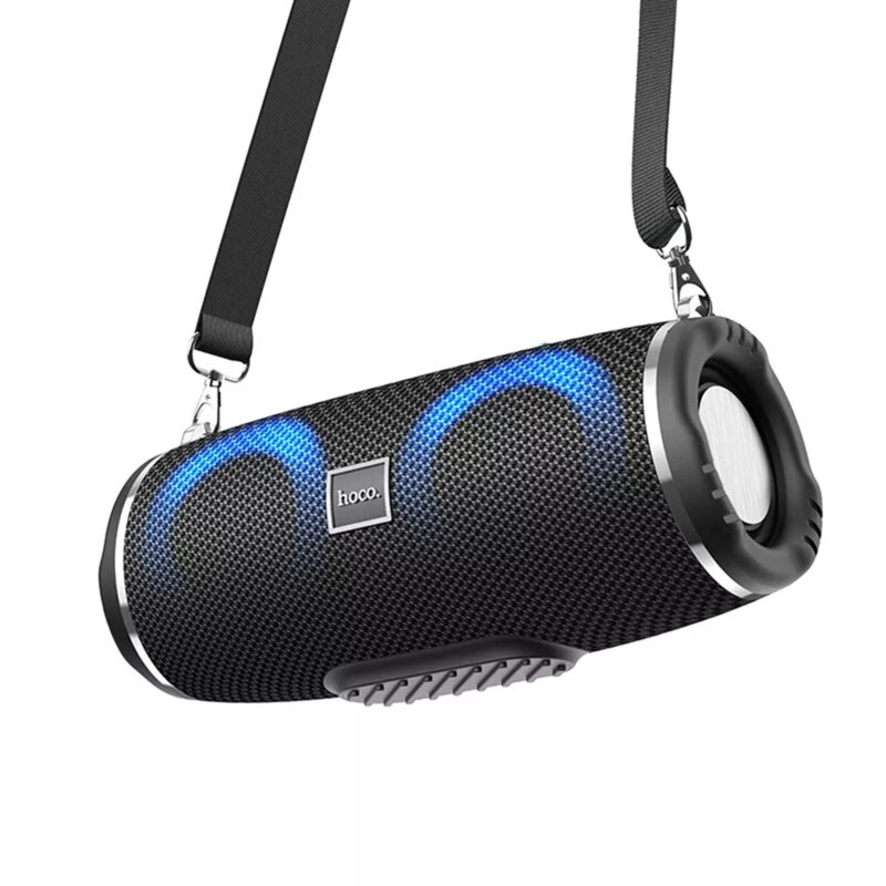 Boxa portabila Bluetooth 10W cu lumini RGB Hoco HC12, negru