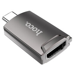Adaptor OTG tip C la HDMI 4K 30Hz Hoco UA19, gri