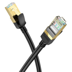 Cablu internet 2x RJ45, Ethernet, 1Gbps, 3m, Hoco US02