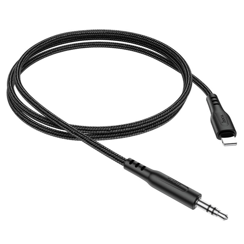 Cablu aux iPhone, audio Jack Hoco UPA18, negru