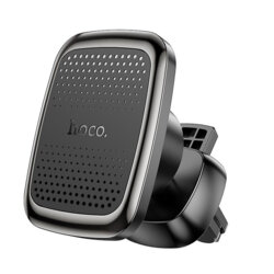 Suport telefon auto cu magnet pentru grila Hoco CA106, negru