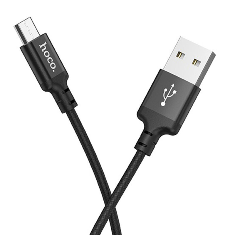 Cablu de date Micro-USB Hoco X14, 2.4A, 2m, negru