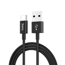 Cablu transfer date USB la Type-C Hoco X23, 1m, negru