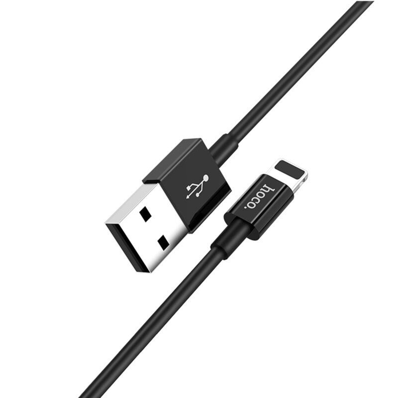 Cablu transfer date USB la Lightning Hoco X23, 1m, negru