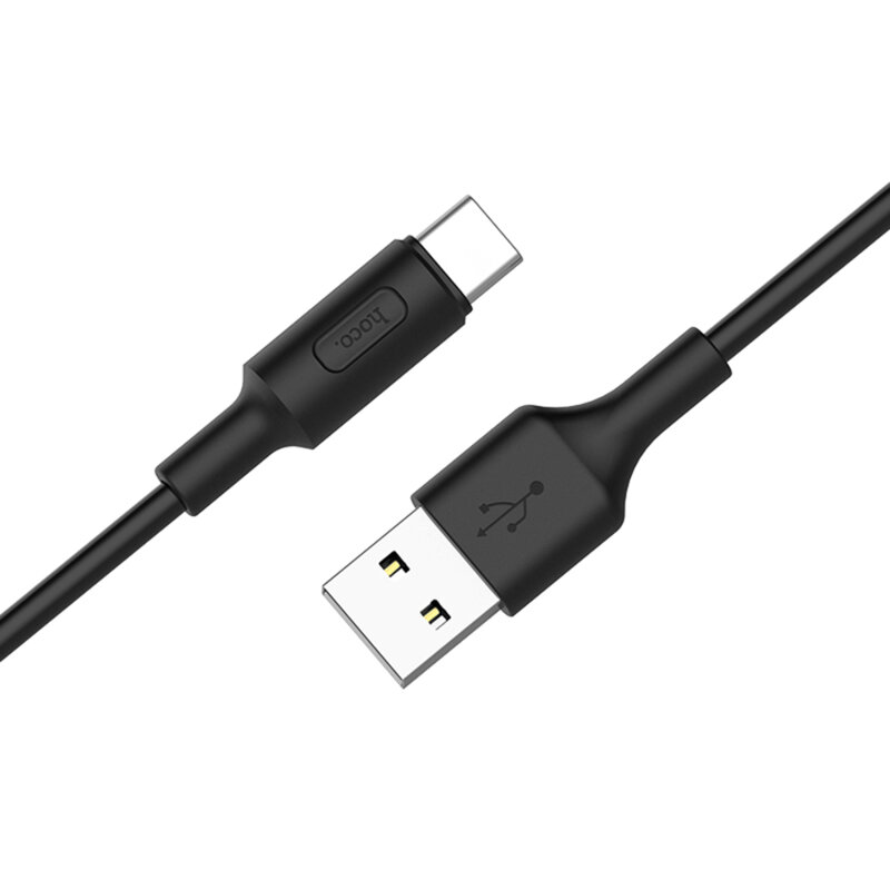 Cablu transfer date USB Type-C 2A Hoco X25, 1m, negru