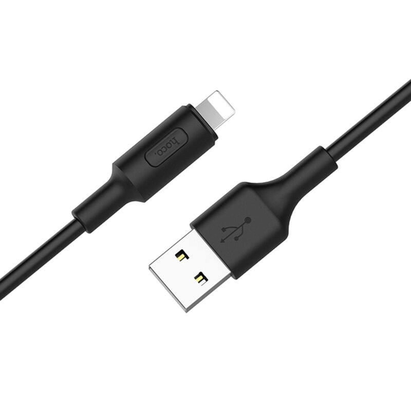 Cablu transfer date Lightning 2A, Hoco X25, 1m, negru