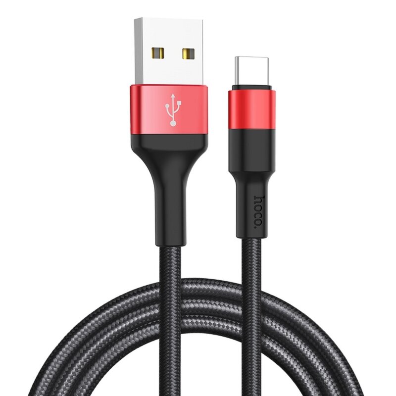 Cablu de date Samsung Type-C 2A Hoco X26, 1m, rosu