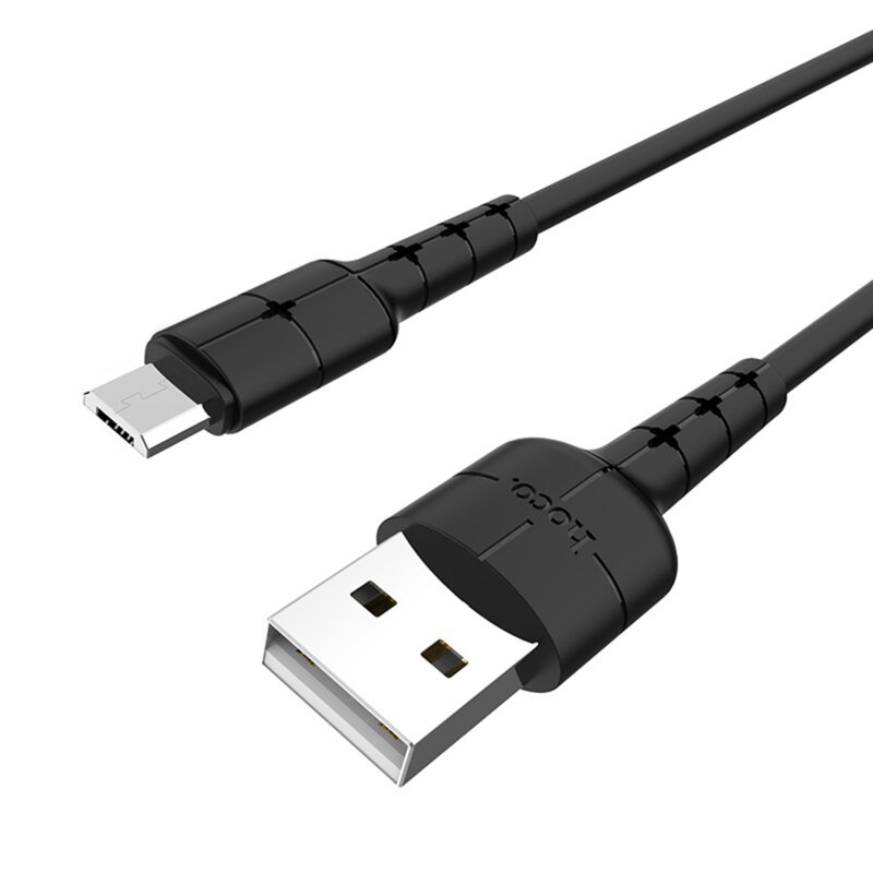 Cablu de date Micro-USB Quick Charging 2A Hoco X30, negru