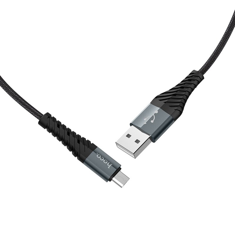 Cablu de date Quick Charge Micro-USB 2.4A  Hoco X38, negru