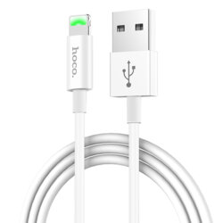 Cablu de date iPhone Quick Charge 2.4A Hoco X43, alb