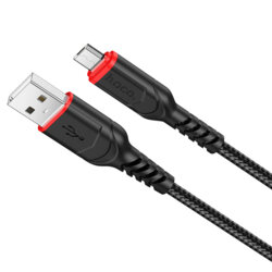 Cablu de date Micro-USB la USB-A 2.4A Hoco X59, 1m, negru