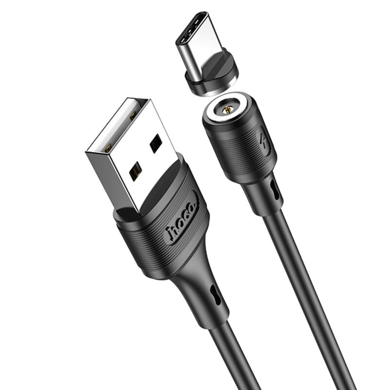 Cablu magnetic USB Type-C Fast Charge Hoco X52, 3A, 1m, negru
