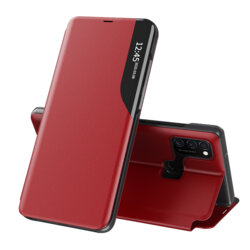 Husa Samsung Galaxy M21 Eco Leather View Flip Tip Carte - Rosu