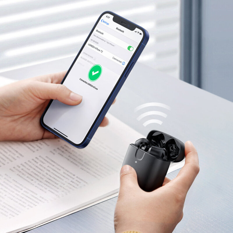 Casti wireless in-ear Ugreen, Bluetooth earbuds, negru, 80653