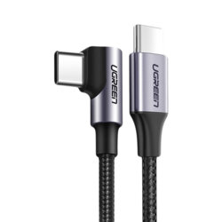 Cablu de date Fast Charging tip C 60W Ugreen, 2m, gri, 50125