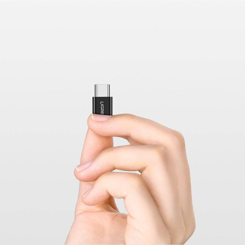 Adaptor OTG Micro-USB la Type-C Ugreen, negru, 30391