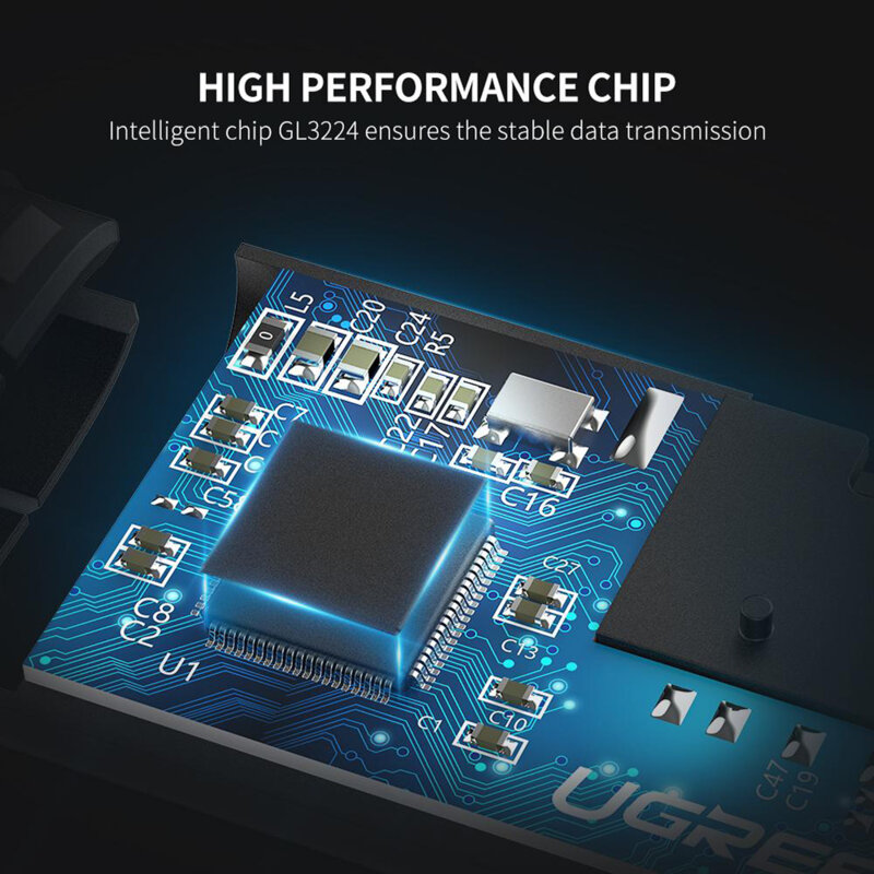 Card reader USB-C, SD, TF Ugreen, 5Gbps, gri, 50704