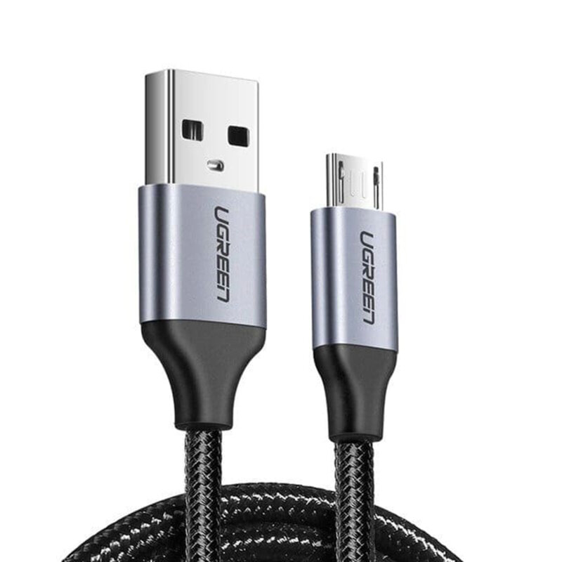 Cablu de date Micro-USB Ugreen, 2.4A, 1.5m, negru, 60147