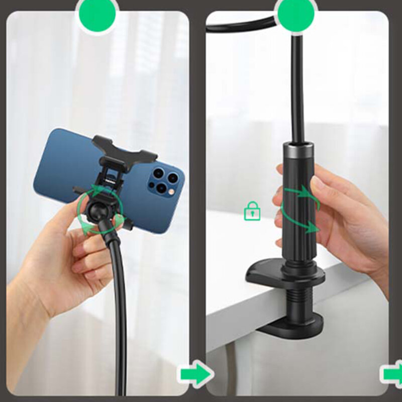 Suport flexibil de birou pentru telefon Ugreen, negru, 80906