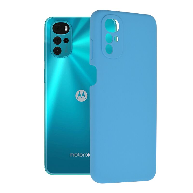 Husa Motorola Moto G22 Techsuit Soft Edge Silicone, albastru