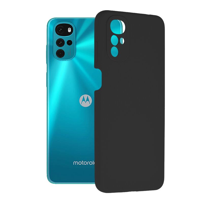 Husa Motorola Moto G22 Techsuit Soft Edge Silicone, negru