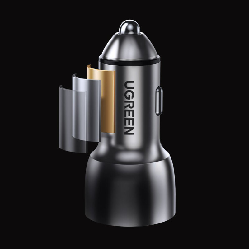 Incarcator telefon de masina USB3.0, tip C Ugreen, 42.5W, 60980