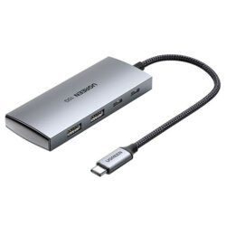 Dock USB-C la 2 x USB, 2 x tip C Ugreen, 10Gbps, gri, 30758