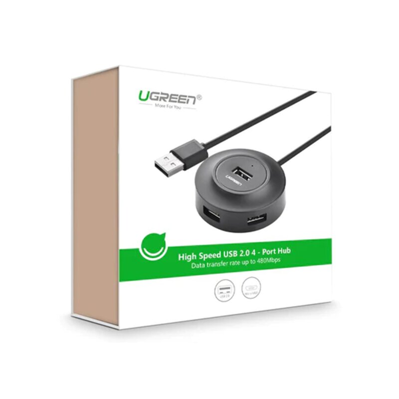 Hub 4xUSB Ugreen, 480Mbps, negru, 20277