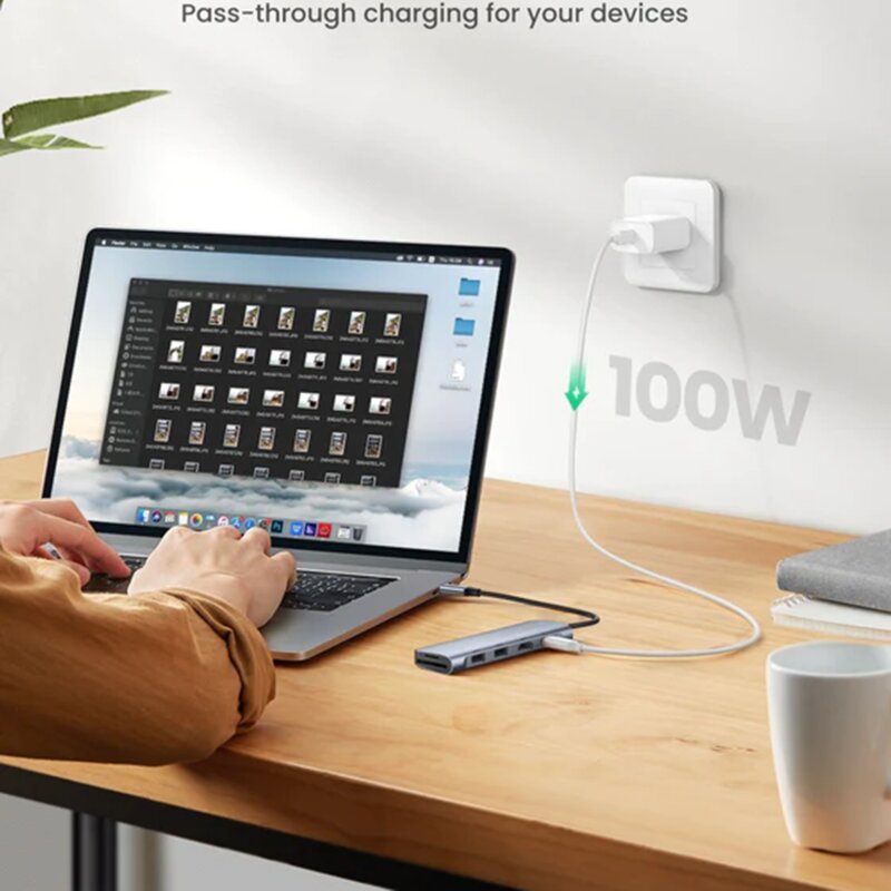 Docking station 2xUSB, tip C PD100W, HDMI, SD/TF Ugreen, 70411