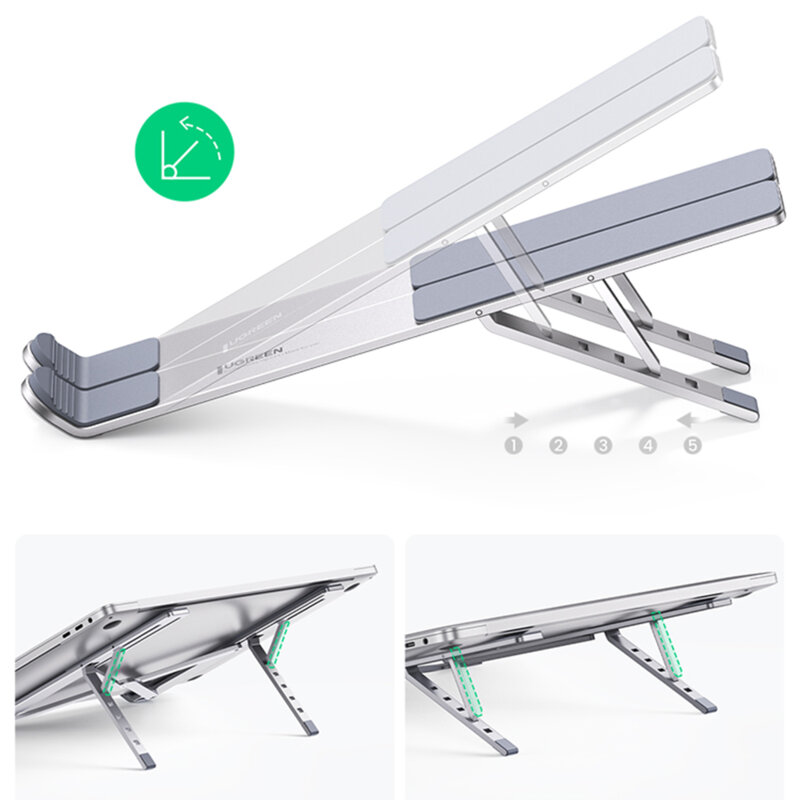 Suport laptop pentru birou, reglabil Ugreen, argintiu, 40289