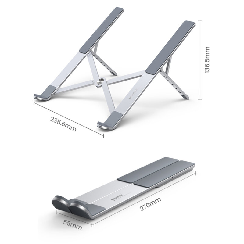 Suport laptop pentru birou, reglabil Ugreen, argintiu, 40289