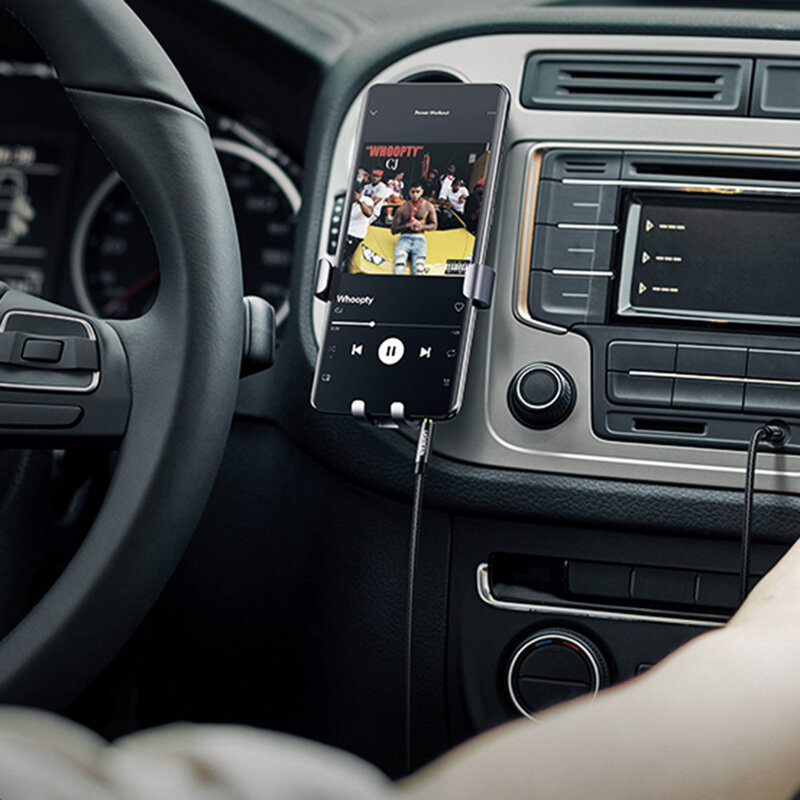 Cablu auxiliar 2x Jack 3.5mm Ugreen, negru, 2m, 50363