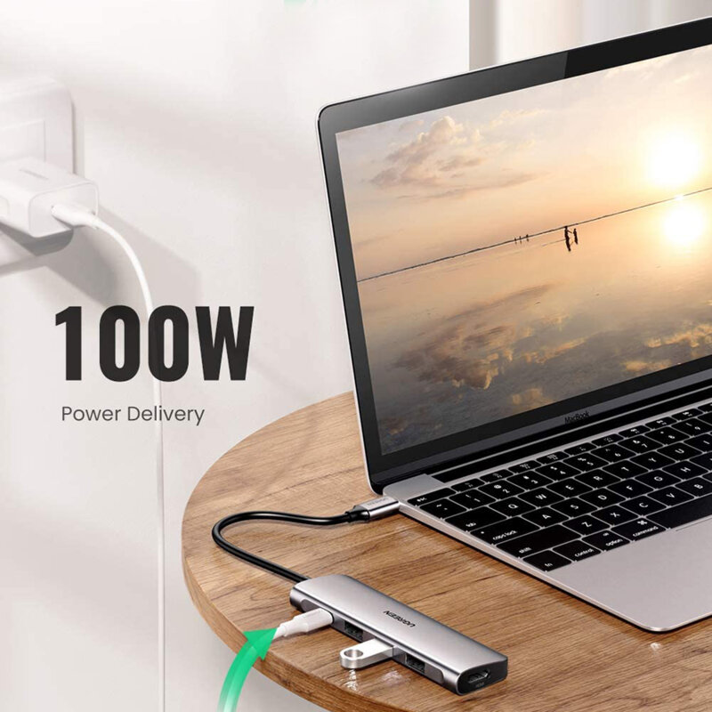 Dock USB-C Macbook USB, HDMI, PD100W Ugreen, 4K x 2K@60Hz, 70495