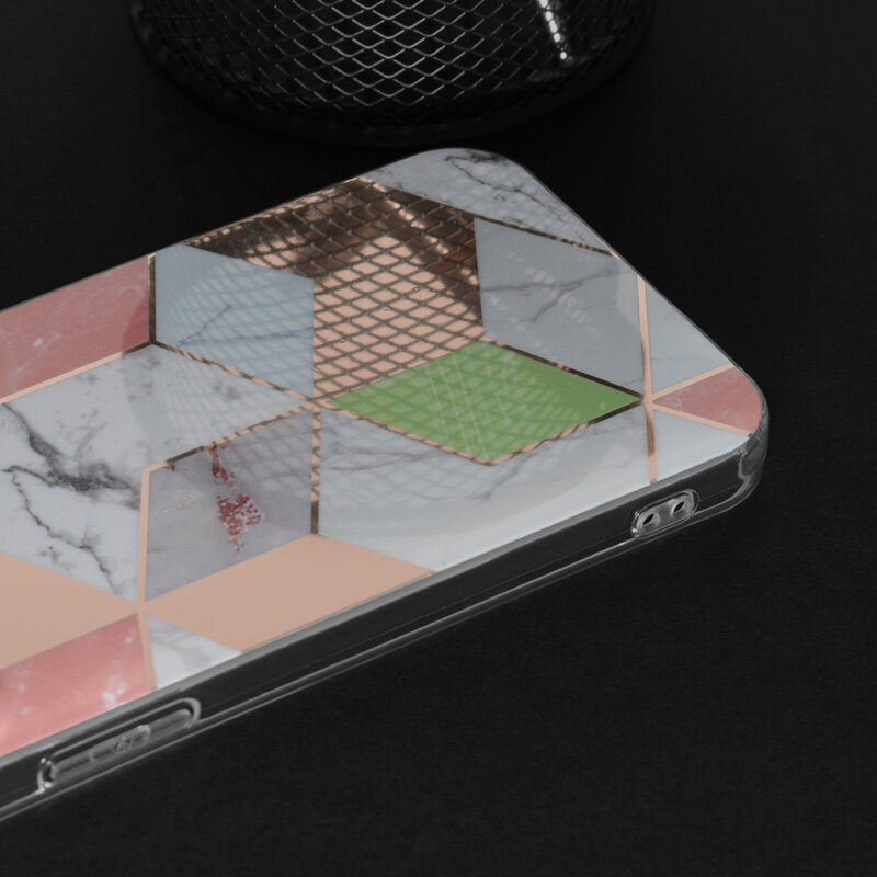 Husa Motorola Moto E7 Power Techsuit Marble, mov