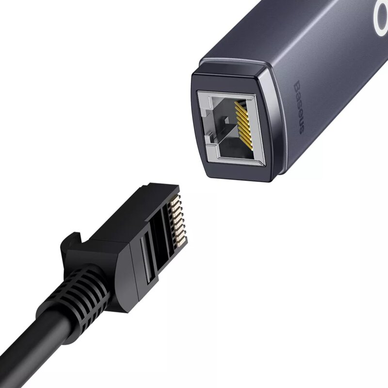 Adaptor Internet RJ45 la USB LAN 1000Mbps, Baseus, WKQX000113