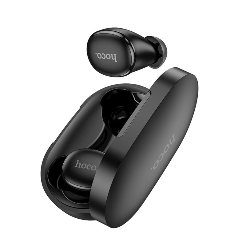 Casti wireless stereo, earbuds Bluetooth TWS Hoco EW11, negru