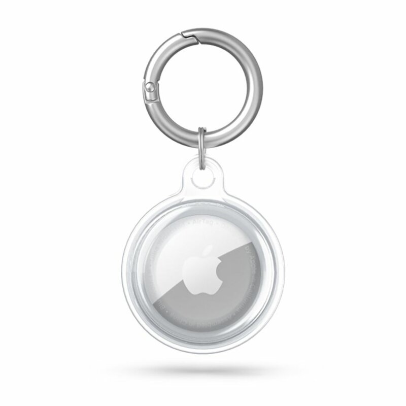 Husa + inel chei Apple AirTag Tech-Protect Icon, transparenta
