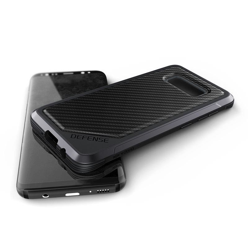 Husa Samsung Galaxy S8 X-Doria Defense Lux - Black Carbon Fiber