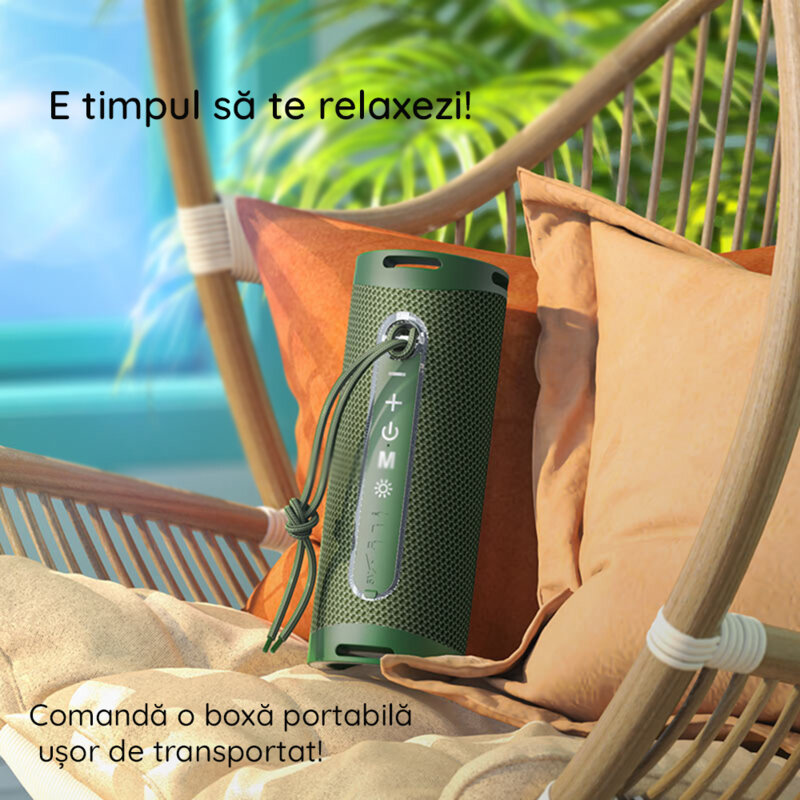 Boxa Bluetooth portabila, wireless, 10W, Hoco HC9, verde