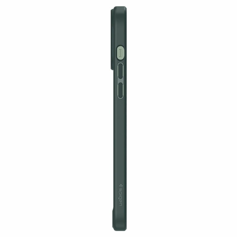 Husa transparenta iPhone 13 Pro Spigen Ultra Hybrid, verde