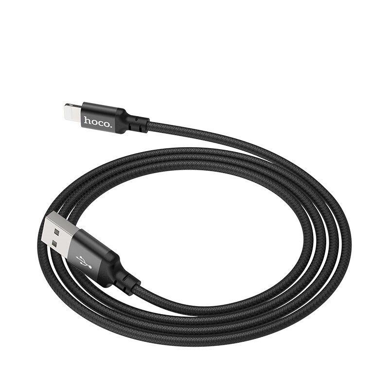 Cablu de date Lightning, Hoco X14, 2.4A, 1m, negru